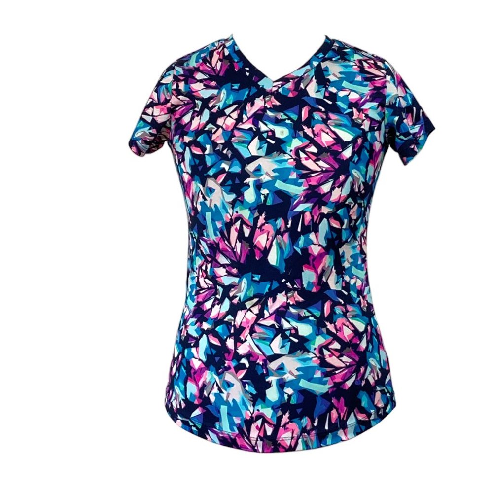 Girls Champion Multi-colored Athletic Top Size 10-12